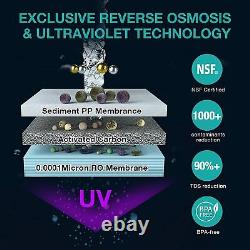 Ro UV Countertop Reverse Osmosis Water Filter System Dispenser + Extra 4 Filters