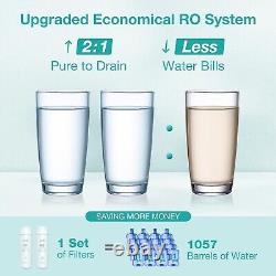 SIMPURE 600GPD 7 Stage RO Reverse Osmosis Tankless Water Filter System Purifier