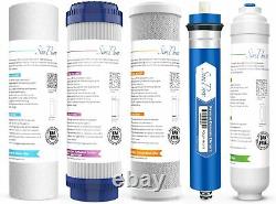 SimPure 5 Stage Reverse Osmosis System Water Filter Residential Drinking 100 GPD