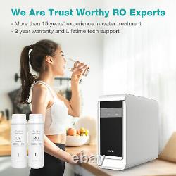 SimPure 600GPD Reverse Osmosis RO Water Filter System Under Sink+Extra CF Filter