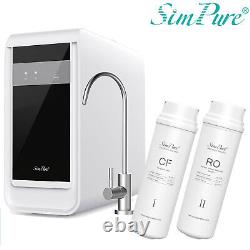 SimPure Q3-600GPD 7 Stage Tankless Reverse Osmosis Drinking RO System Under Sink