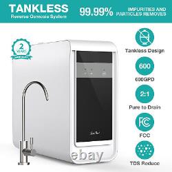 SimPure Q3-600 7 Stage Reverse Osmosis System Tankless RO Water Filter Purifier