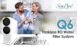 SimPure Q6 Tankless Reverse Osmosis Water Filtration System, RO Under Sink Water