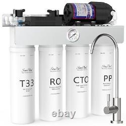 SimPure T1-400UV Tankless Reverse Osmosis System, 8 Stage Filtration Purificati