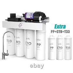 SimPure T1-400 GPD UV Reverse Osmosis System Drinking Water Filtration Purifier