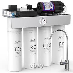 SimPure T1-400 GPD UV Reverse Osmosis Water Filter System Under Sink TDS Reduce