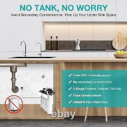 SimPure T1-400 UV Reverse Osmosis Drinking Water Filter System Tankless