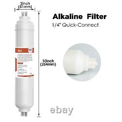 SimPure T1-400 UV Reverse Osmosis Water Filter System Under Sink+Alkaline Filter