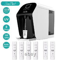 SimPure UV RO Countertop Reverse Osmosis Water Filter System + 2 Year Cartridge