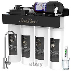 SimPure WP2-400 GPD UV 8-Stage Alkaline pH+ Reverse Osmosis Water Filter System