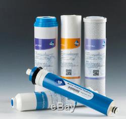 Sim-Pure Reverse Osmosis System Water Filter 75GPD NO-Pump Hand Instal Setup