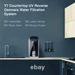 Simpure Y7 Countertop REVERSE OSMOSIS Water Filtration System Room Temp UV Light