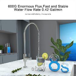 Smart 600GPD Reverse Osmosis Tankless RO Water Filter System Purifier Under Sink