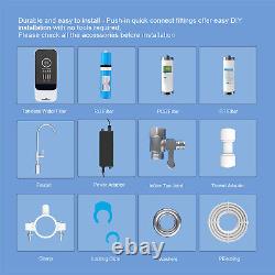Smart 600GPD Reverse Osmosis Tankless RO Water Filter System Purifier Under Sink