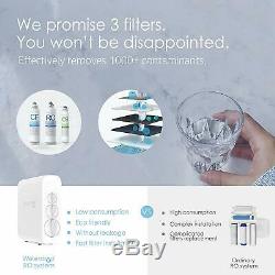 Smart RO Reverse Osmosis Water Filtration System TDS Reduction 400 GPD Fast Flow
