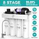 T1-400gpd 8 Stage Uv Reverse Osmosis Tankless Ro Water Filter System Purifier