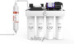 T1-400 GPD 6-Stage UV Reverse Osmosis Tankless Alkaline pH+ Water Filter System