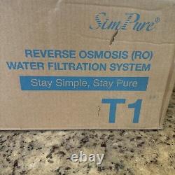 T1-400 GPD 8 Stage UV Tankless Reverse Osmosis Water Filtration System Purifier
