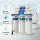 T2-100gpd 6 Stage Alkaline Reverse Osmosis Drinking Water Filter System Purifier