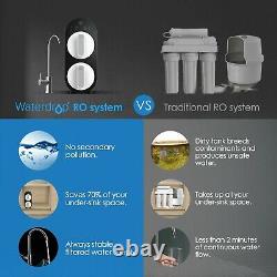 Tankless 7-Stage Reverse Osmosis Water Filtration System by Waterdrop Black