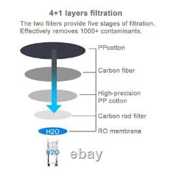 Tankless RO Reverse Osmosis Water Filtration System TDS Reduction Water Purifier