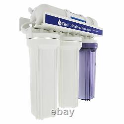 Tier1 5 Stage Under Sink Reverse Osmosis Home Drinking Water Filtration System