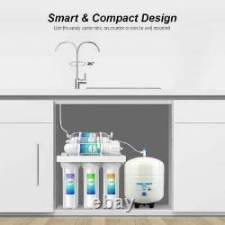 To PR 6 Stage 100GPD Reverse Osmosis RO System Alkaline Drinking Water Filter