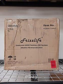 USED FRIZZLIFE RO Reverse Osmosis Water Filtration System 800GPD PD800