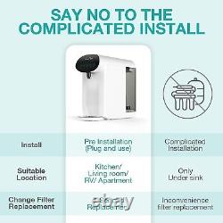 UV Countertop Reverse Osmosis Water Filter System Drinking Filtration Dispenser