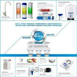 Under Sink Reverse Osmosis Drinking Water Filter System 6-Stage High Capacity