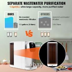 VEVOR Reverse Osmosis System Countertop Water Filter UV Portable Purifier