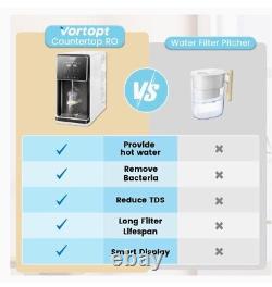 Vortopt Countertop Reverse Osmosis Water Filter System 5 Stage UV RO System