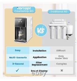 Vortopt Countertop Reverse Osmosis Water Filter System 5 Stage UV RO System