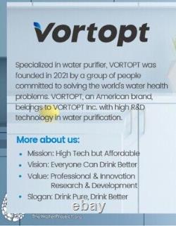 Vortopt Countertop Reverse Osmosis Water Filter System 5 Stage UV RO System