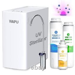 WAPU U1200UV Reverse Osmosis System Under Sink UV Water Sterilizer, 1200GPD