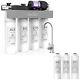 Wp2-400 Gpd 8-stage Uv Reverse Osmosis Alkaline Ph+water Filter System+3filters