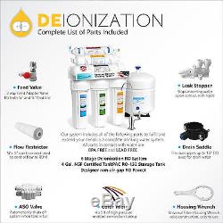 Water Filter System Reverse Osmosis Filtration Drinking Home DI Deionization EXP