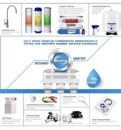 Water Filtration System Reverse Osmosis iSpring RCC7AK-UV 75 GPD UV Alkaline NEW