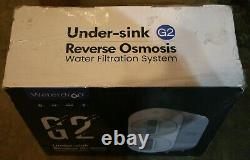 Waterdrop G2 RO Reverse Osmosis Water Filtration System Tankless Drain White