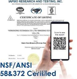 Waterdrop G3P600 Reverse Osmosis System, NSF/ANSI 58 & 372 Certified