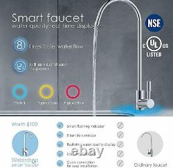 Waterdrop G3 RO Reverse Osmosis Water Filtration System, Chrome Based Faucet