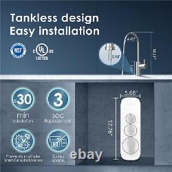 Waterdrop G3 Reverse Osmosis System, Tankless, NSF Certified