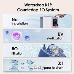 Waterdrop K19 Countertop Reverse Osmosis System, 4-Stage RO Water Filter