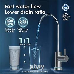 Waterdrop RO Reverse Osmosis Drinking Water Filtration System 400 GPD Tankless