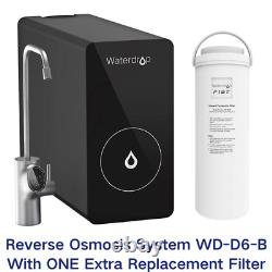 Waterdrop Refurbished D6 Reverse Osmosis System with WD- D6RF, 2 Filters, 2 Year