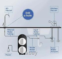 Waterdrop Tankless Reverse Osmosis System, TDS Reduction, 400 GPD, WD-G2-B