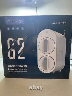 Waterdrop WD-G2-W G2 Reverse Osmosis Water Filtration System Tankless NEW