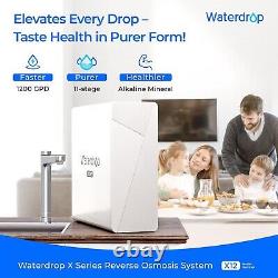 Waterdrop X12 Reverse Osmosis System, NSF/ANSI 58 & 372 Certified, With F2