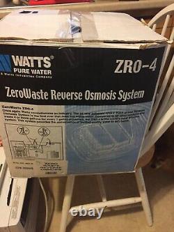Watts Premier 0950045 ZeroWaste Reverse Osmosis System ZRO-4