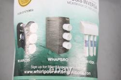Whirlpool WHAROS5 Reverse Osmosis Water Filtration System w Chrome Faucet